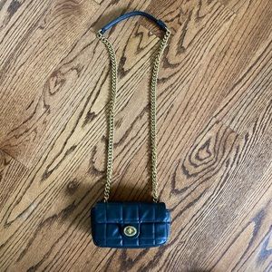 black puffy quilted bag from versace jeans couture!!